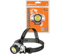 Светодиодный фонарь TDM ELECTRIC "Налобный" 5 Вт COB, 300 лм, батарейки 3хAAA SQ0350-0073