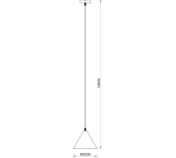 Подвесной светильник ARTE LAMP david A7033SP-1BK
