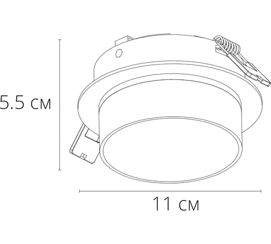 Точечный встраиваемый светильник ARTE LAMP imai A2264PL-1WH