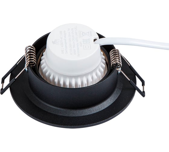 Точечный встраиваемый светильник ARTE LAMP mira A2862PL-1BK