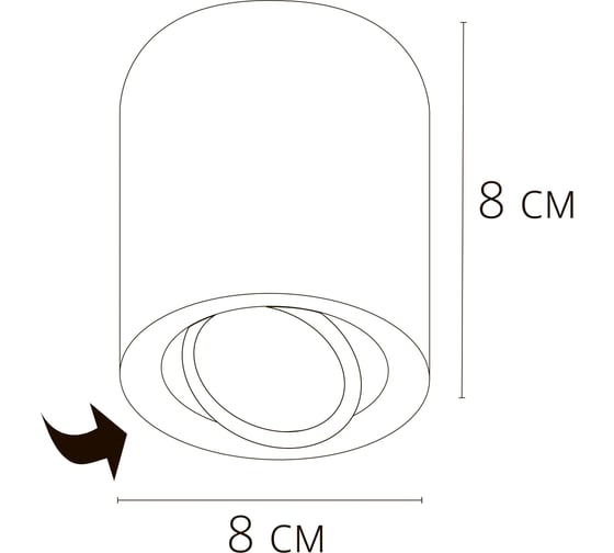 Точечный накладной светильник ARTE LAMP beid A1513PL-1BK