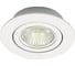 Встраиваемый поворотный светильник truEnergy gu5.3 d85xh25 ip20 белый/алюминий 21220 1