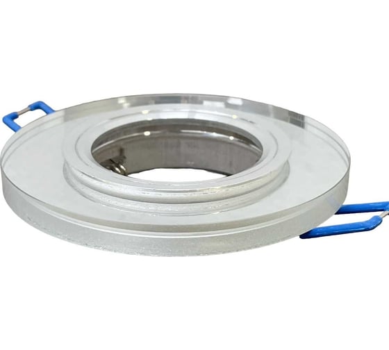Встраиваемый светильник truEnergy gu5.3 d90xh25 ip20 белый/стекло 21224