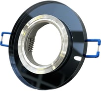 Встраиваемый светильник truEnergy gu5.3 d90xh25 ip20 черный/стекло 21225