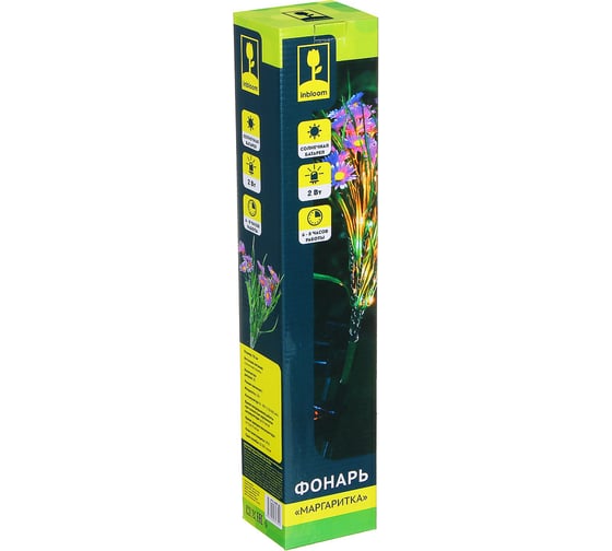 Светильник INBLOOM Маргаритка на солнечной батарее, 70 см, IP65, мощность 2v (120 Ампер) 475-300