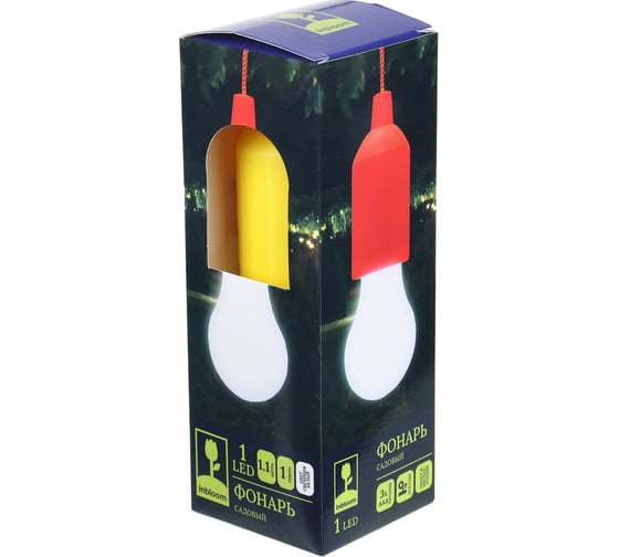 Садовый фонарь INBLOOM 15x5см, 1.1м, 3хААА, 1LED*белый, пластик 810-005