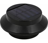 Фонарь на солнечной батарее INBLOOM черный, d11.5x5.5см, 3LED*белый, 1x1.2V NI-MH АА 600 mAh, металл 475-309