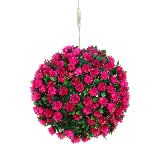 Светильник INBLOOM Цветочный шар d25см сведодиод, вращающийся, 100led, 8 режимов, DS SV USB, пульт 185-091