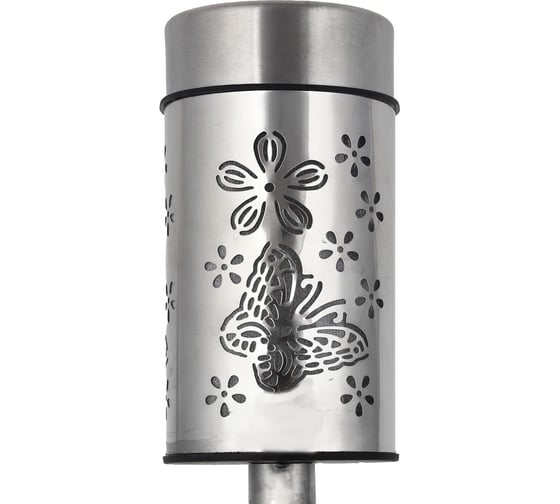 Фонарь на солнечной батарее INBLOOM 6x41,5см LED1*RGB IP44 1*1.2V Ni-MH AAA600mAH 2.1v35мА, металл, пластик 475-297
