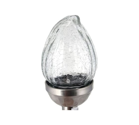 Фонарь на солнечной батарее INBLOOM пламя, 8x42см LED1*бел IP44 1*1, 2vNi-MH2/3AA 600mAH 2, 1v25мA, металл, пластик, ст 475-294