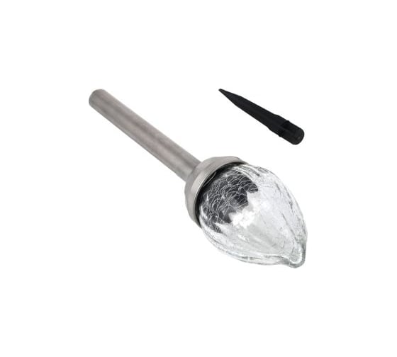 Фонарь на солнечной батарее INBLOOM пламя, 8x42см LED1*бел IP44 1*1, 2vNi-MH2/3AA 600mAH 2, 1v25мA, металл, пластик, ст 475-294