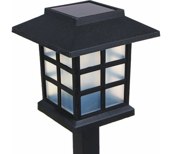 Садовый фонарь на солнечной батарее INBLOOM, пластик, 8,5x8,5x38см 1, 2 Вт NI-MH 1.2V/600 Мач, IP42 475-305