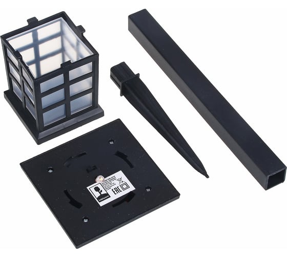 Садовый фонарь на солнечной батарее INBLOOM, пластик, 8,5x8,5x38см 1, 2 Вт NI-MH 1.2V/600 Мач, IP42 475-305