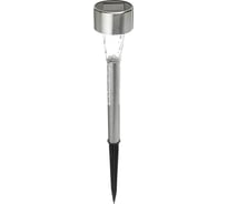 Садовый фонарь на солнечной батарее INBLOOM 4.7x31см, 1x1.2V 40mAh NI-MH, 1LED*белый, пластик, нержавеющая сталь 185-034
