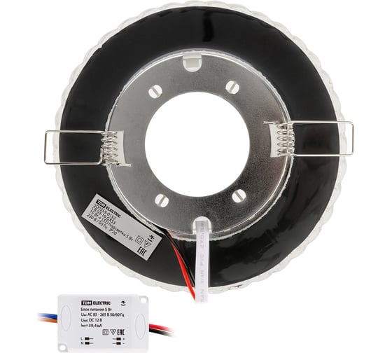 Встраиваемый светильник TDM СВ 03-16 GX53 230В LED подсветка 5 Вт зеркальный/хром SQ0359-0152