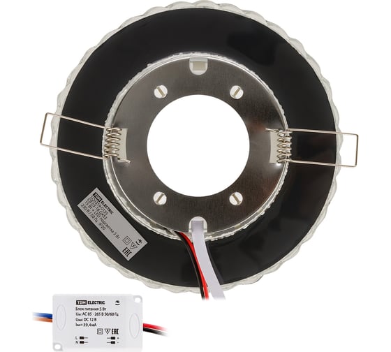 Встраиваемый светильник TDM СВ 03-18 GХ53 230В LED подсветка 5 Вт зеркальный/хром SQ0359-0155