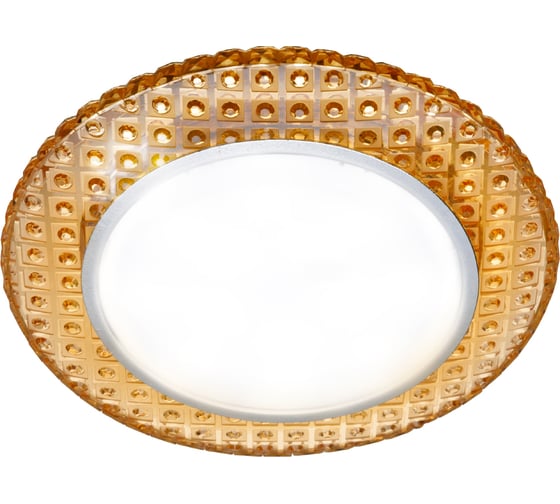 Встраиваемый светильник GХ53 230В LED подсветка 5 Вт золото/хром TDM ELECTRIC SQ0359-0154