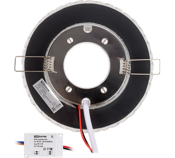 Встраиваемый светильник TDM СВ 03-14 GX53 230В LED подсветка 5 Вт зеркальный/хром SQ0359-0151