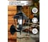 Садово-парковый светильник, четырехгранный на стену вверх 60W E27 230V, черный Feron 4101 11014 2