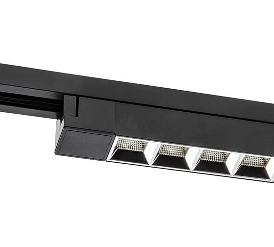 Трековый светодиодный светильник-прожектор Volpe ulb-q282 20w/4000k black UL-00010122