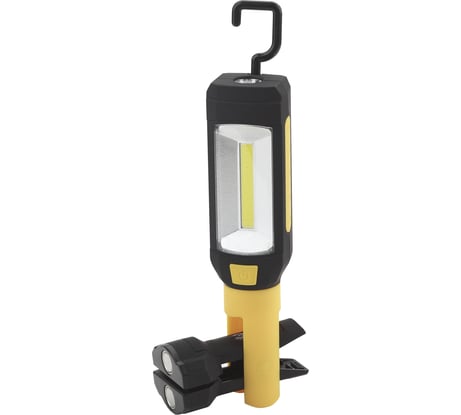 Рабочий фонарь ЭРА Практик 6Вт COB+3Вт, 3xAAA, магнит, крючок, прищепка Б0027823