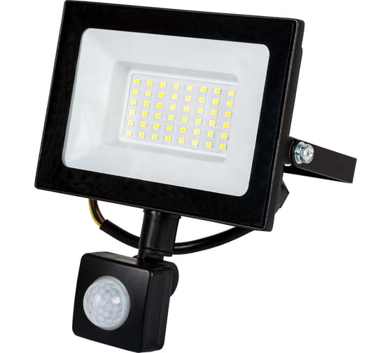 Светодиодный прожектор c датчиком движения GLANZEN FAD-0013-50 00-00001796 1