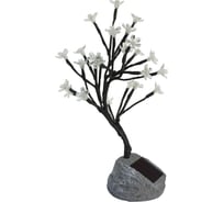 Садово-парковый светильник на солнечной батарее FERON "Дерево сакуры", 24 LED белый , H 35cм , PL311, артикул 6271 06271