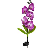 Садово-парковый светильник на солнечной батарее FERON "Орхидея фиолетовая", 5 LED белый, 70см , PL301 6229 06229