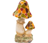 Садово-парковый светильник FERON "Гриб разноцветный", 2 белых LED, батарейка 1АА Ni-CD, 130110240мм, E60 6161 06161