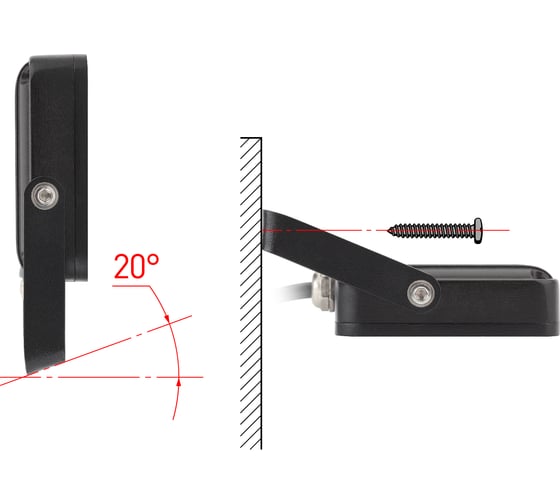 Светодиодный прожектор ЭРА LPR-30-2700К-М SMD Eco Slim Б0027790
