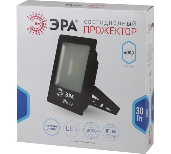 Светодиодный прожектор ЭРА LPR-30-4000К-М SMD Б0019826