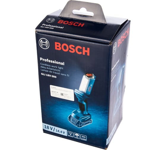 Аккумуляторный фонарь 18В Bosch GLI 18V-300 Solo 06014A1100