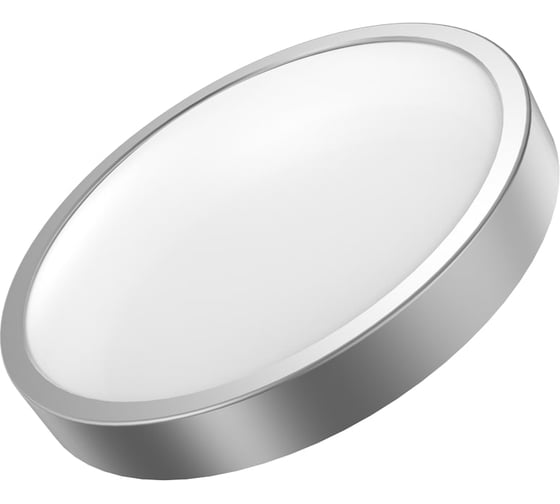 Светодиодный светильник LED 12W IP20 2700К круглый серебро кольцо Gauss 941421112 1