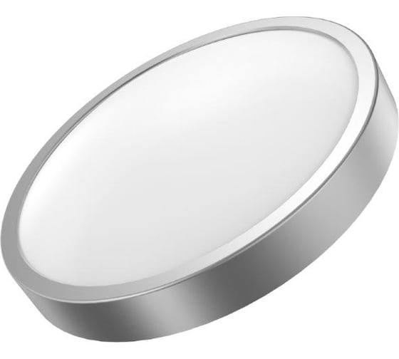 Светильник Gauss светодиодный LED 12W IP20 4100К круглый серебро кольцо серебро 941421212 1