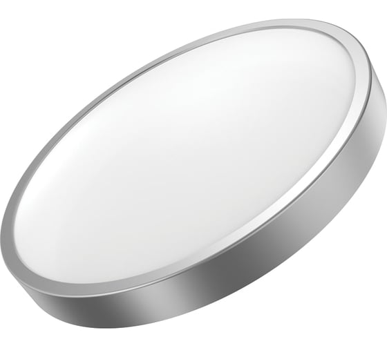 Светильник Gauss светодиодный LED 18W IP20 4100К круглый серебро кольцо серебро 941421218 1