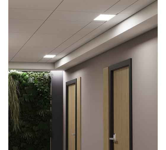 Линейный светильник Gauss LED 18W 6500K 596х75х25 IP20 144124318