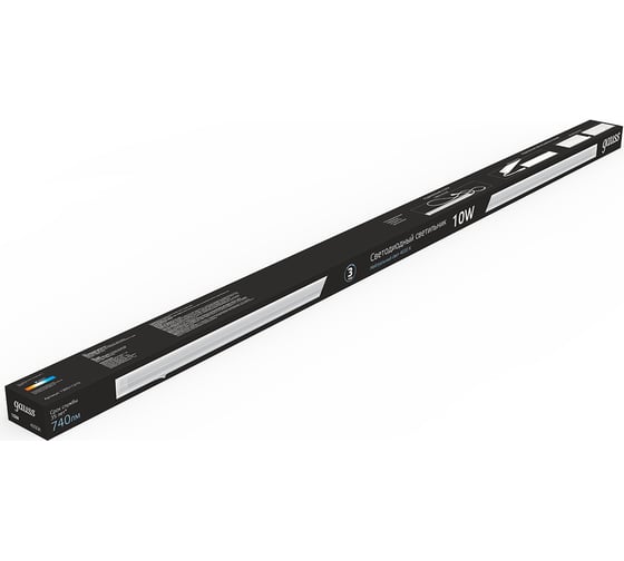 Линейный светильник Gauss LED матовый 10W 4100K 561х22х37 130511210