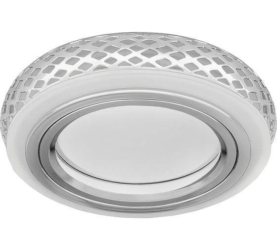 Светильник Gauss Backlight Кругл. Хром/Белый, Gu5.3, 3W, LED 3000K SQ BL085