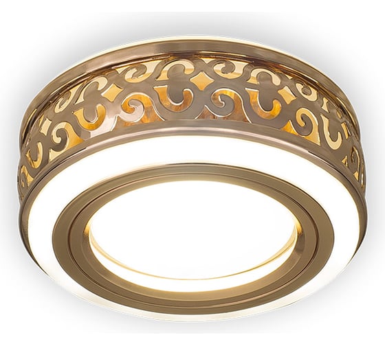 Светильник Gauss Backlight Кругл. Золото/Белый, Gu5.3, 3W, LED 3000K SQ BL092