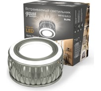 Светильник Gauss Backlight Кругл. Хром/Белый, Gu5.3, 3W, LED 3000K SQ BL095