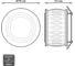 Светильник Gauss Backlight Кругл. Хром/Белый, Gu5.3, 3W, LED 3000K SQ BL095 4