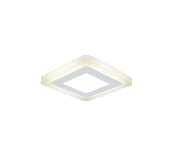 Светильник, Квадрат, Акрил, 3+3W, LED 3000K, 105*105 Gauss Backlight BL120