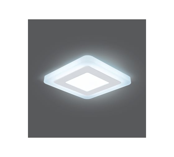 Светильник Gauss Backlight квадрат Акрил, 3+3W, LED 4000K, 105*105, SQ BL121