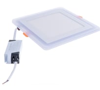 Светильник Gauss Backlight квадрат Акрил, 12+4W, LED 3000K, 190*190, BL124