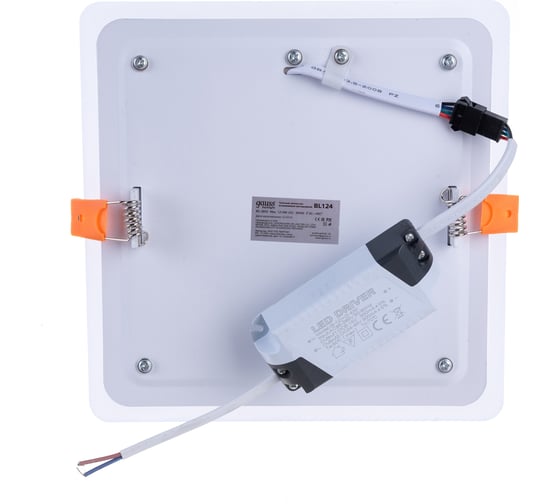 Светильник Gauss Backlight квадрат Акрил, 12+4W, LED 3000K, 190*190, BL124