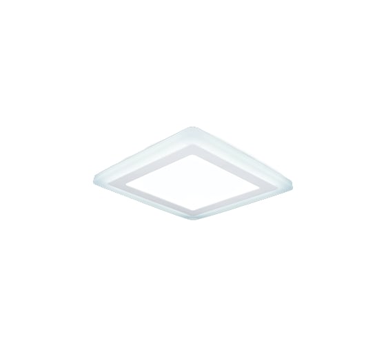 Светильник, Квадрат, Акрил, 12+4W, LED 4000K, 190*190 Gauss Backlight BL125