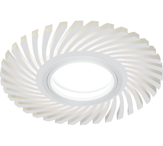Светильник Gauss Backlight Кругл./узор. Белый, Gu5.3, 3W, LED 3000K BL134