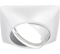 Светильник, Круг, Белый перламутр, Gu5.3 Gauss Metal Exclusive CA075