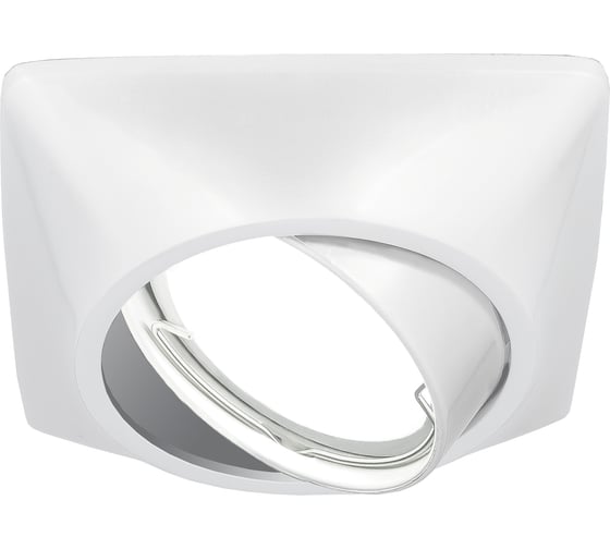 Светильник, Круг, Белый перламутр, Gu5.3 Gauss Metal Exclusive CA075 1