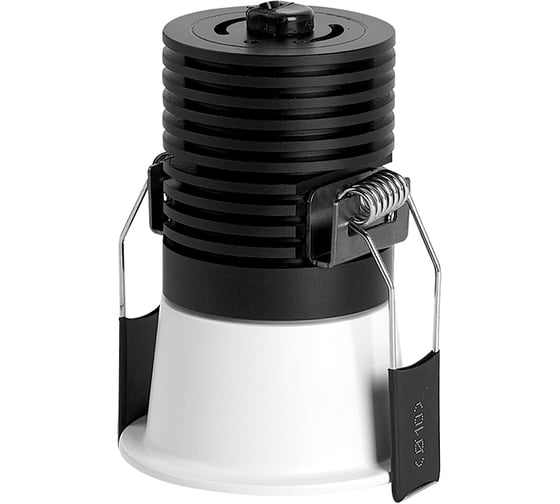 Светодиодный встраиваемый светильник Neylight 5w cree cob 3000k 24гр размер: d40xh58mm цвет белый NL10114W